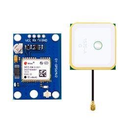 Module GPS Ublox NEO-6M avec EEPROM pour C/AeroQuad avec antenne pour contrôle de vol GY-NEO6MV2 (avec batterie)