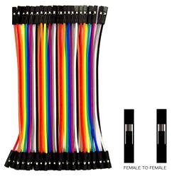 Ligne Dupont femelle à femelle 40 broches 10cm 24AWG