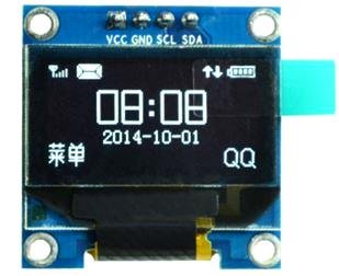 Module LCD OLED I2C IIC "0,96" pouces 4 broches (avec VCC GND) Puce SSD1306 Bleu