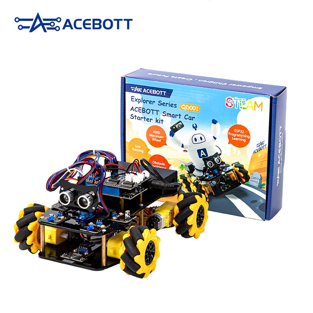 Kit de démarrage pour voiture robotique intelligente QD001 ESP32