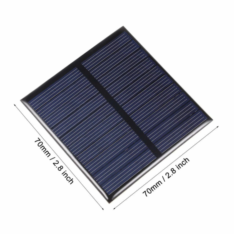 Panneau solaire 70 x70mm 5V 100mA 0,5W