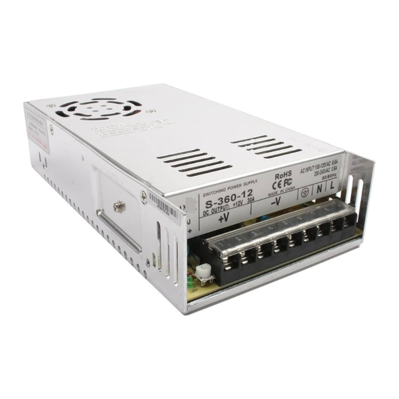 Alimentation à découpage 360 W AC 110/220 V vers DC 5 V / 12 V / 24 V – 20 A pour imprimante 3D et éclairage LED