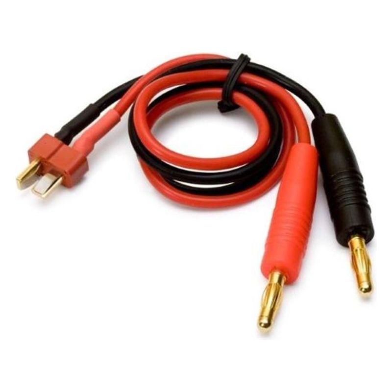 Cable batterie lipo T plug vers banane 4mm