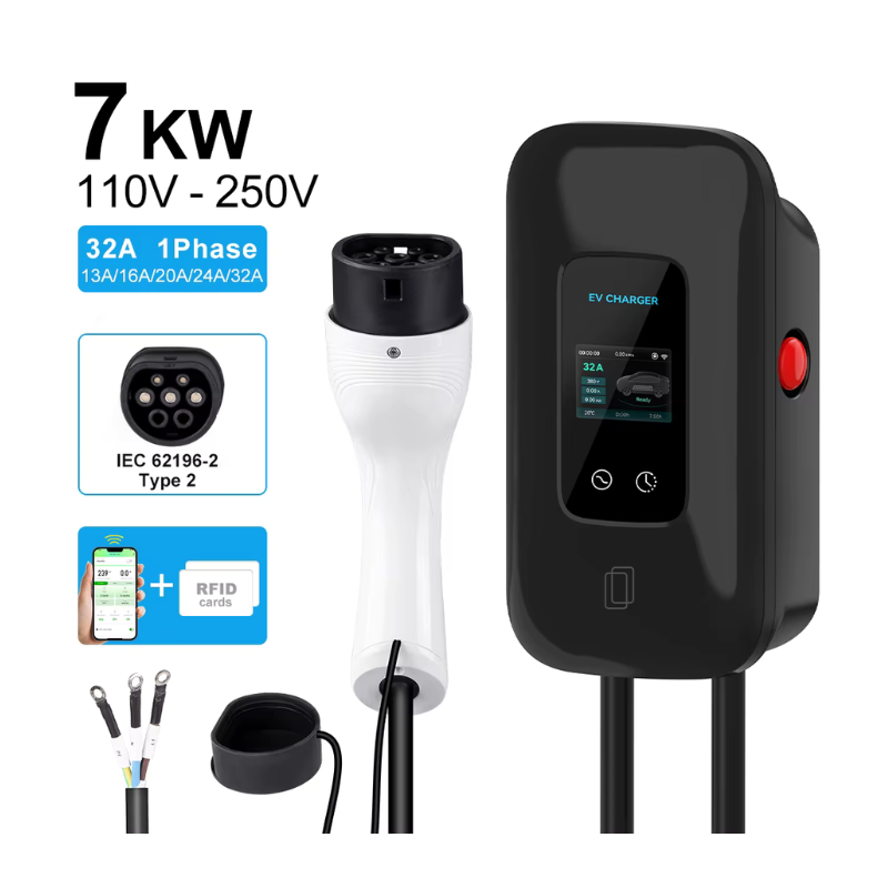 Borne de recharge pour voiture électrique 22 kW Type 2