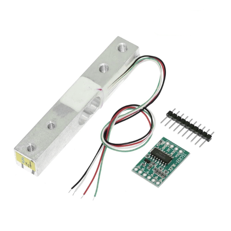 Kit balance connectée – HX711 + cellule de charge 5 kg
