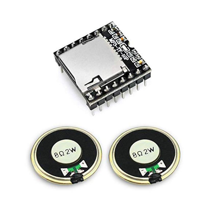 Mini DFPlayer + 2 mini haut parleur DIY 2W 8Ohm