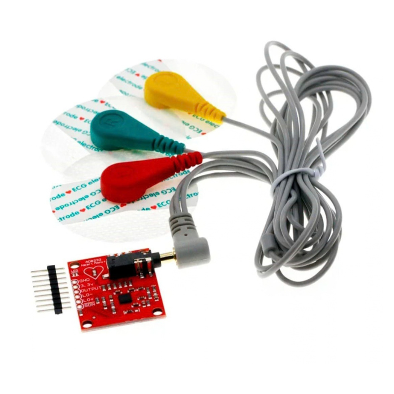 Module Ecg AD8232, mesure ecg, pouls, cœur, capteur de surveillance ECG