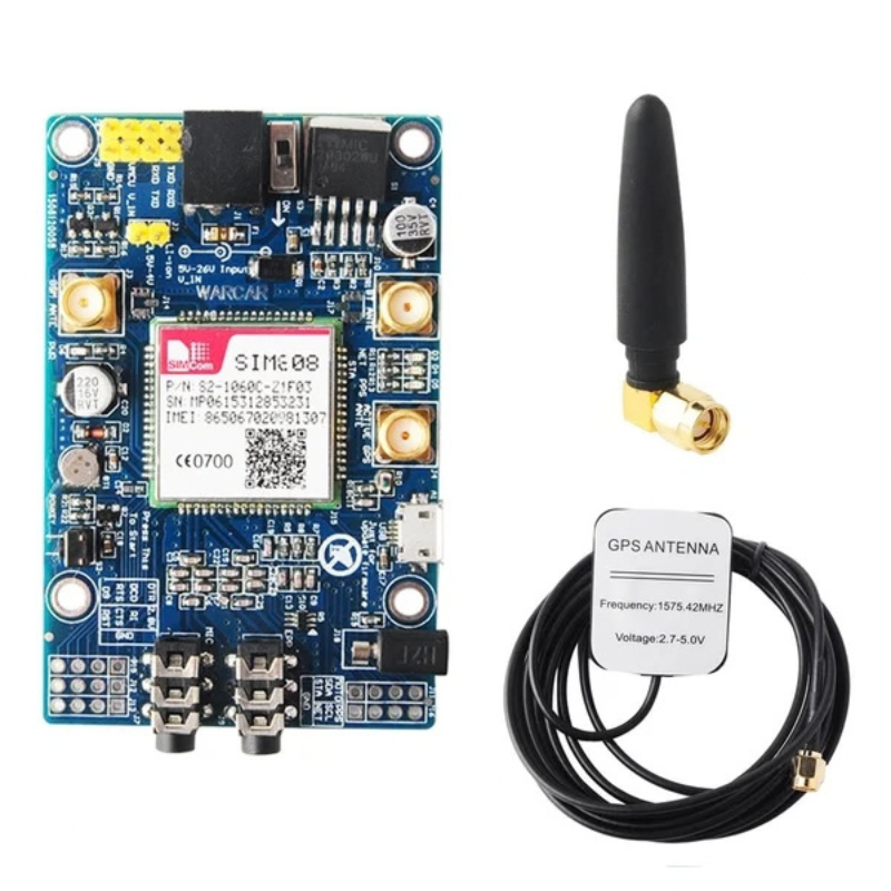 Carte de développement SIM808 GSM/GPRS/GPS avec connecteur IPX