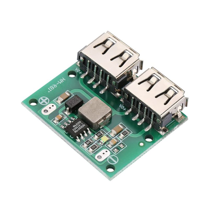 Module convertisseur DC-DC abaisseur 9V/12V/24V vers 5V – Double port USB 3A